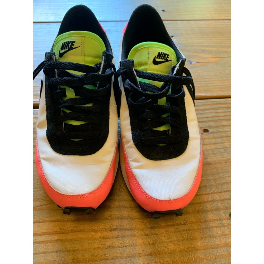 Nike Women’s Sneakers White Black Neon Green Pink
